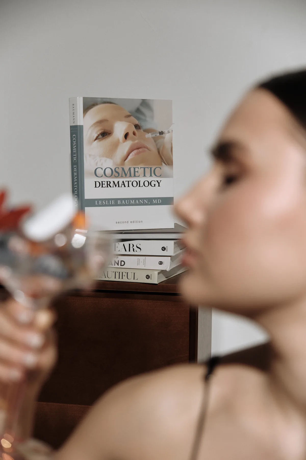 Editorial beauty portrait created for a medical aesthetics brand